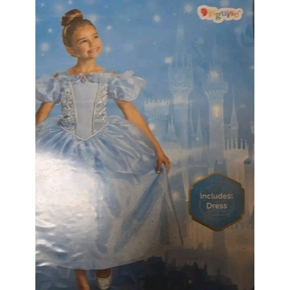 Disguise Disney Princess Cinderella Costume Dress NEW Child Size Small 6/6x NEW